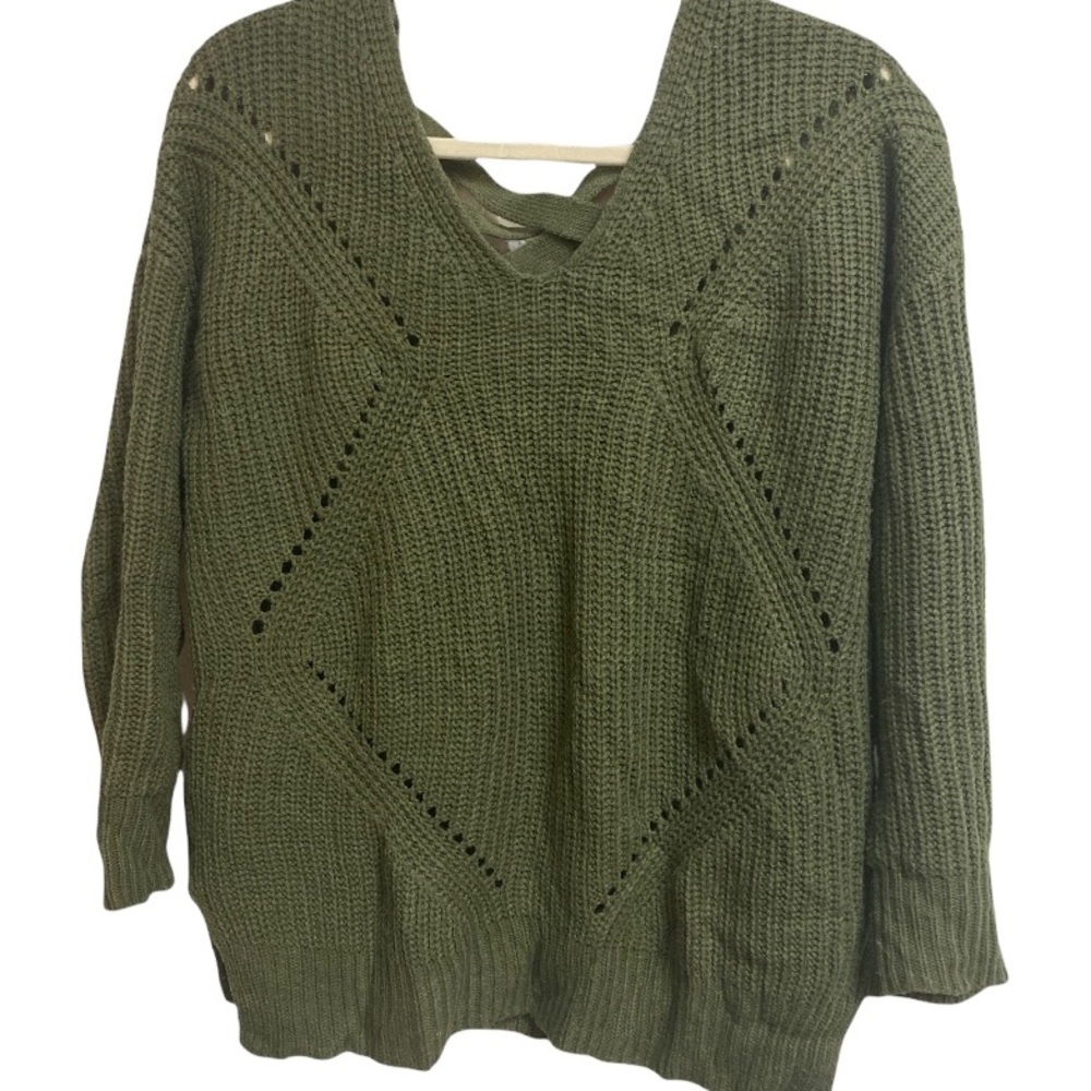 Green Charlotte Russe Chunky Sweater